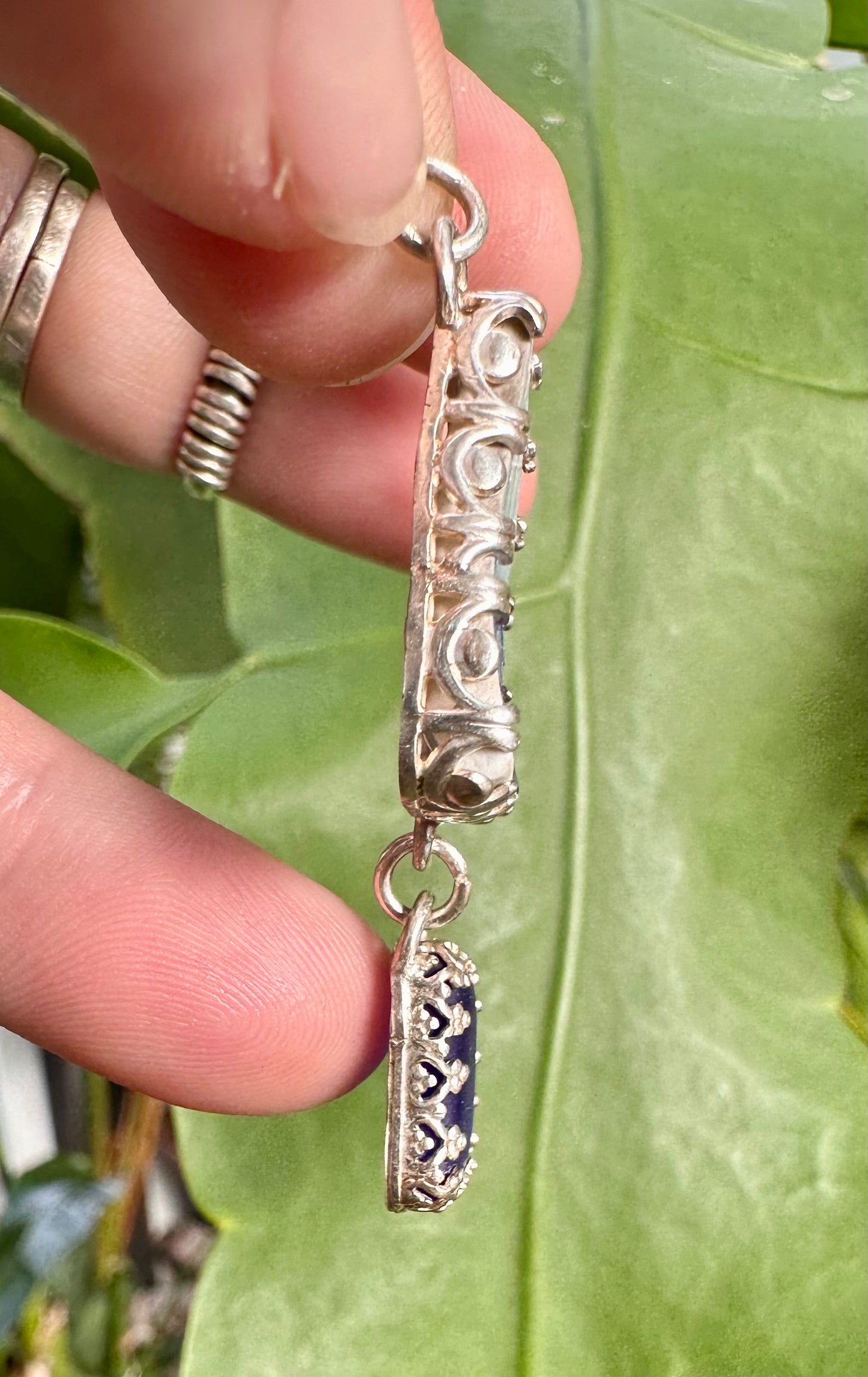 Lake Erie Pottery and Beach Glass Pendant