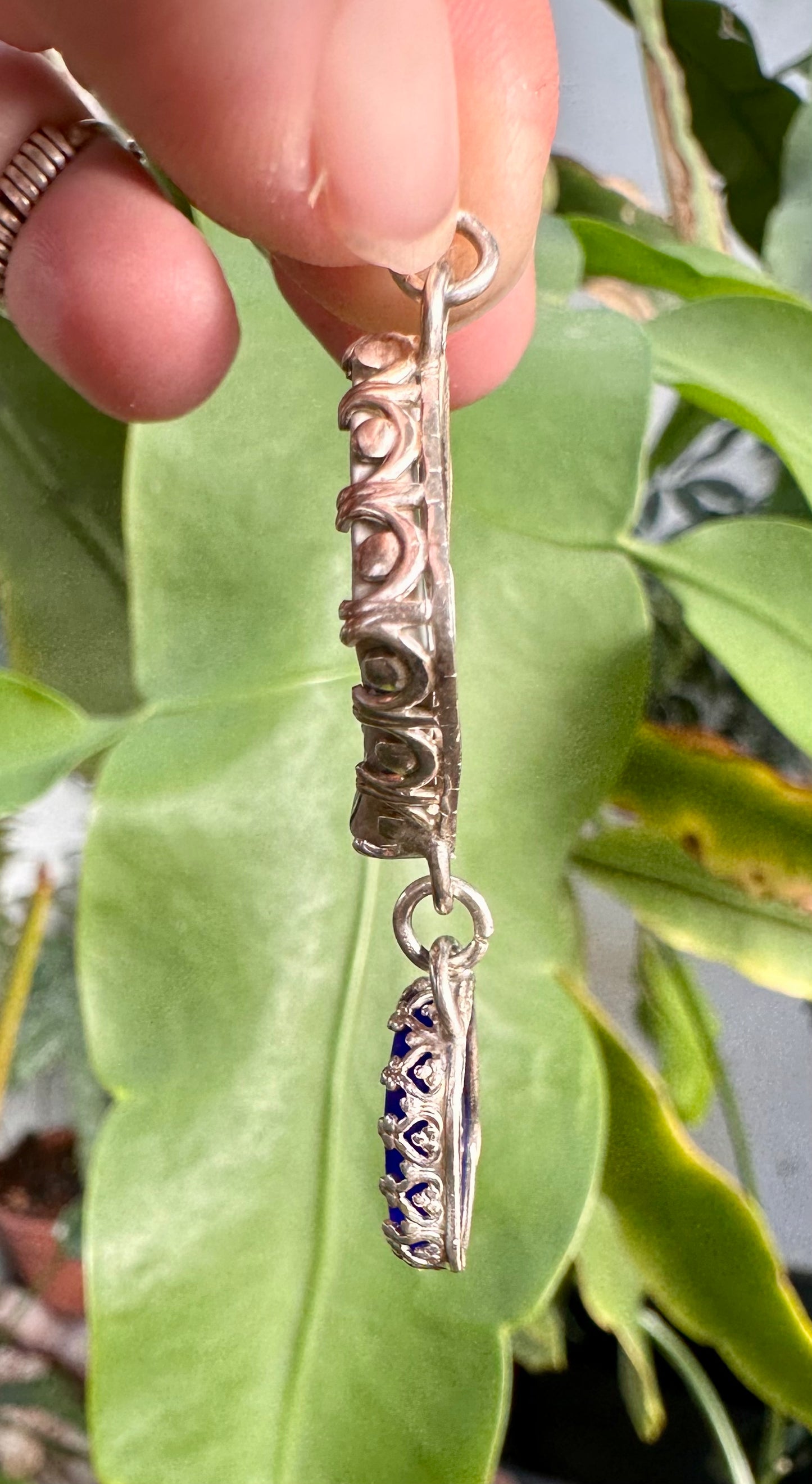 Lake Erie Pottery and Beach Glass Pendant