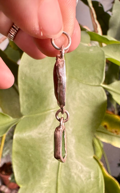 Lake Erie Beach Stone and Glass Pendant