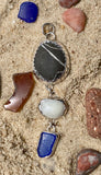 Lake Erie Lucky Wish Beach Glass Pendant